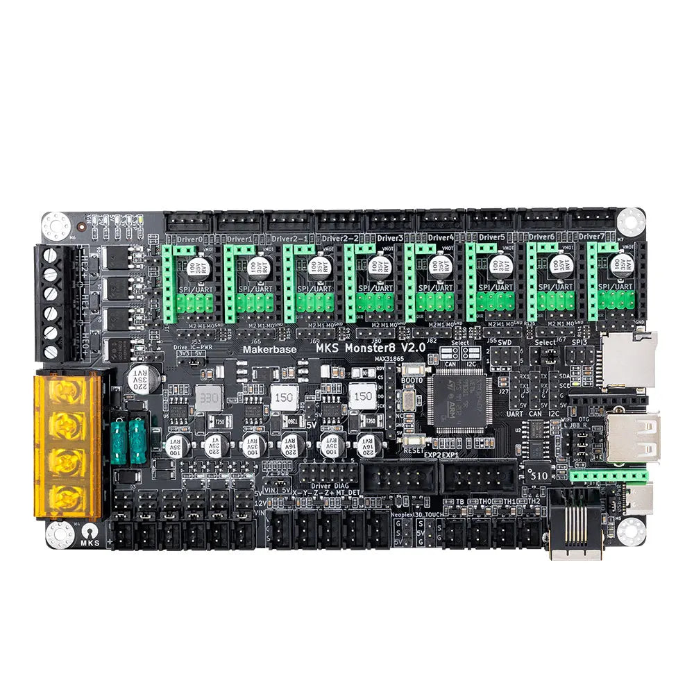 Makerbase MKS Monster8 – 32-Bit 3D Printer Control Board with TMC2209 for Voron / Octopus