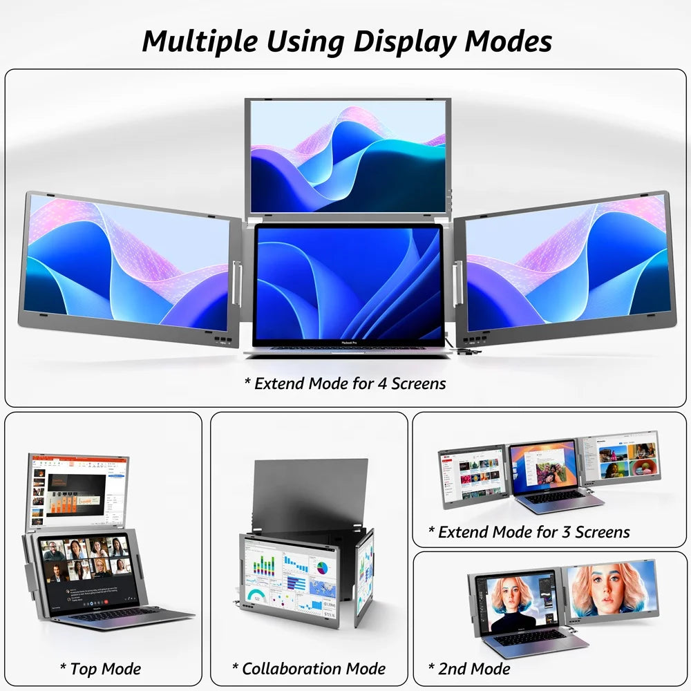 Triple Screen Laptop Monitor