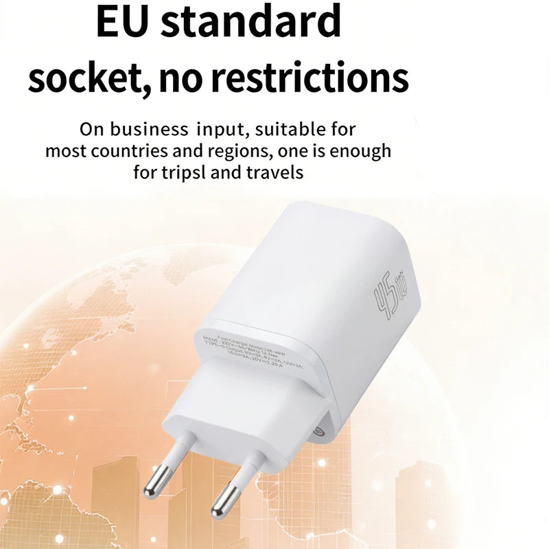 45W GaN USB-C Wall Charger