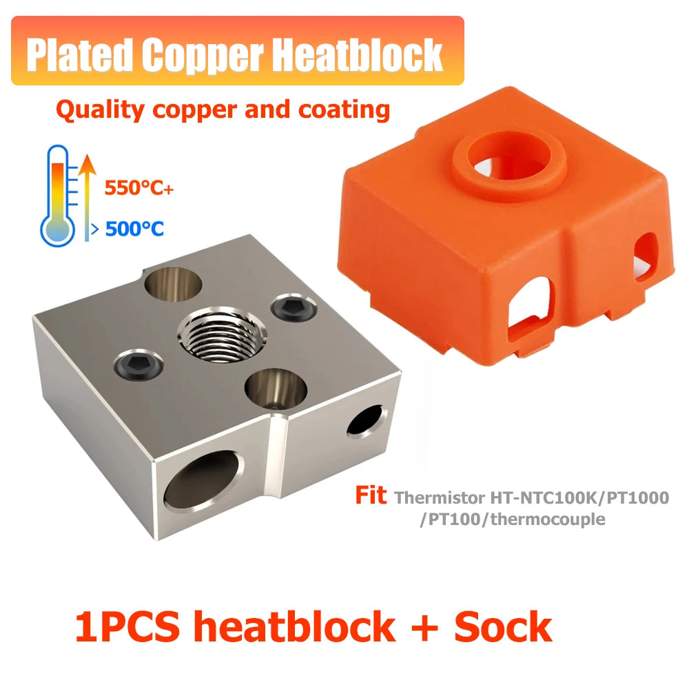 Hotend Kit for Ender 3 Neo / V2 Neo / Max Neo – J-Head Heatbreak, Nozzle Block & 1.5m Heater Thermistor