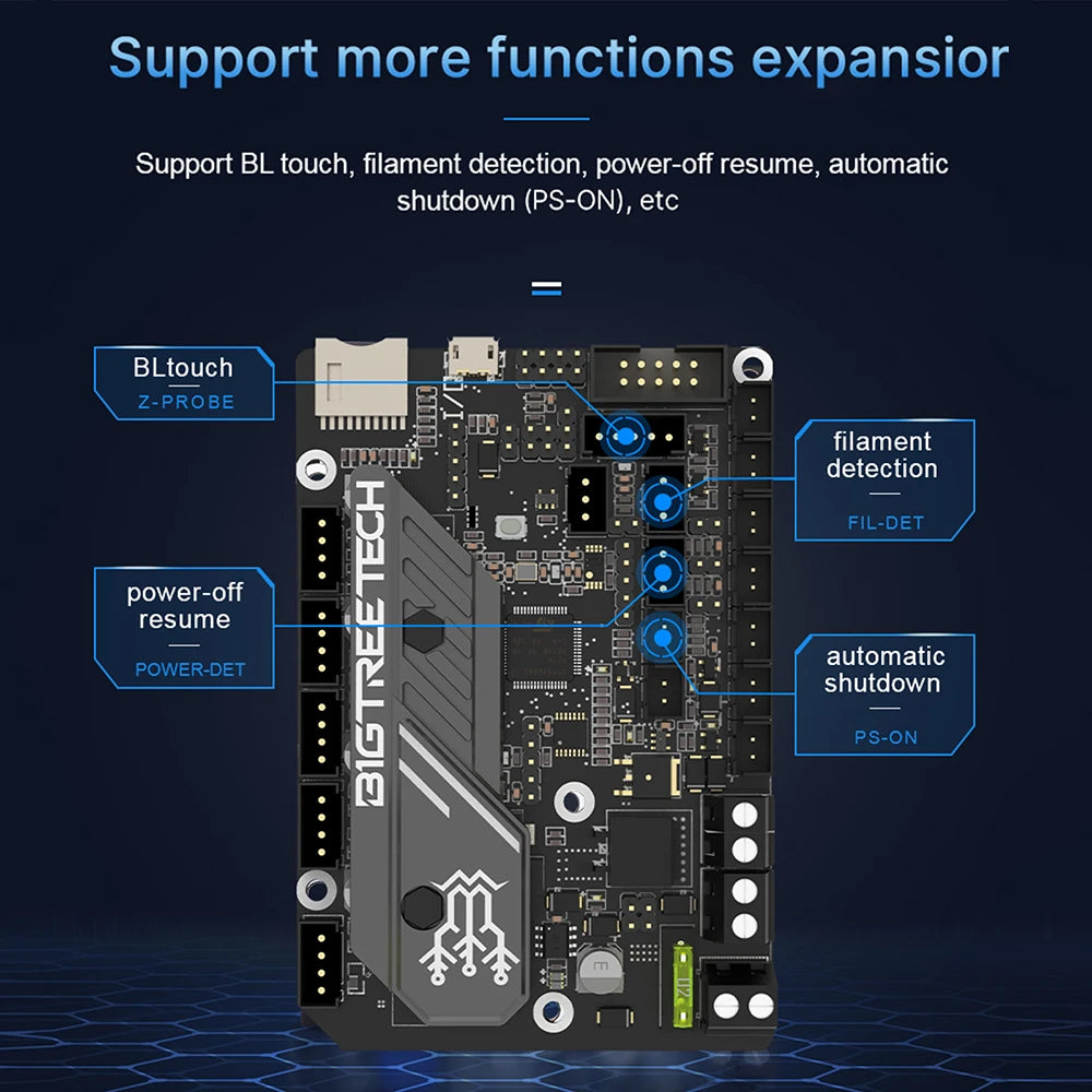 BIGTREETECH SKR Mini E3 V3.0 – 32-Bit Motherboard with TMC2209 for Ender 3 / 5 / CR-10